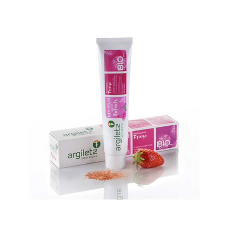 Bio-Zahnpasta Erdbeere Kind - 75ml - Argiletz
