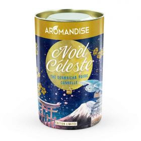 Thé BIO "Noël Céleste", Genmaïcha, Poire & Cannelle - 80g - Aromandise