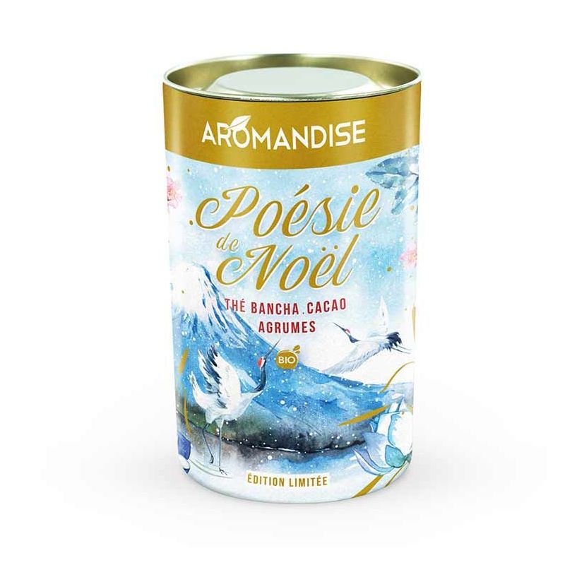 BIO Tee "Poesie der Weihnacht", Bancha, Kakao & Zitrusfrüchte - 80g - Aromandise