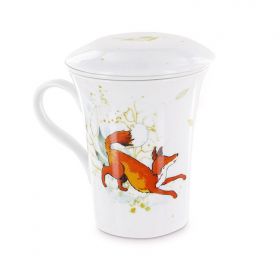 Scatola di tisane natalizie: tisana biologica "Sere d'inverno" (100 g) + tisaniera in porcellana "Maître Goupil" - Aromandise