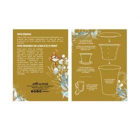 Coffret Tisane de Noël: Tisane BIO "Soirées d'Hiver" (100g) + Tisanière en porcelaine "Maître Goupil" - Aromandise