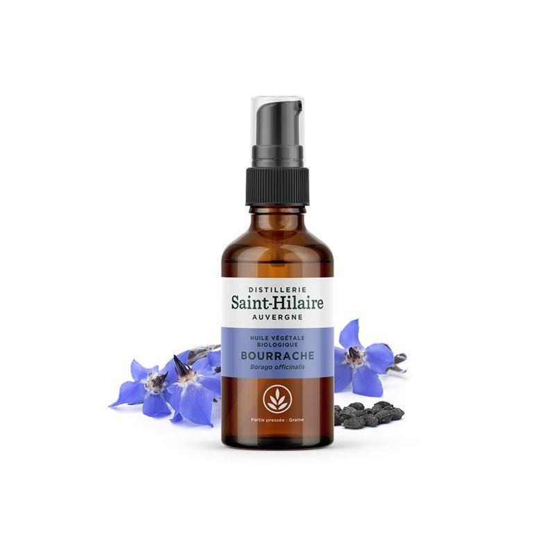 Huile végétale BIO de Bourrache - 50ml - De Saint Hilaire