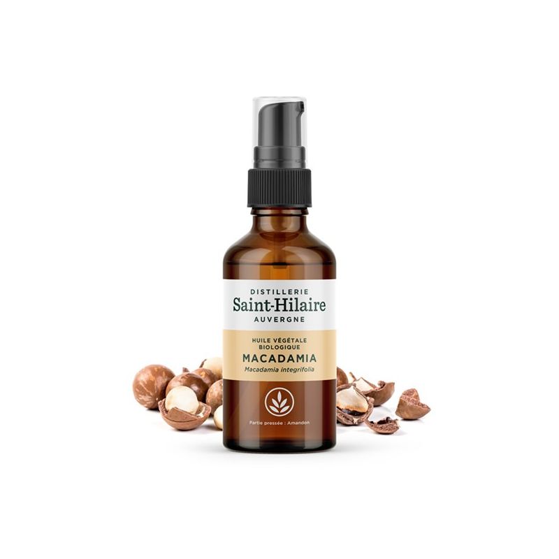 Huile végétale BIO de Macadamia - 50ml - De Saint Hilaire