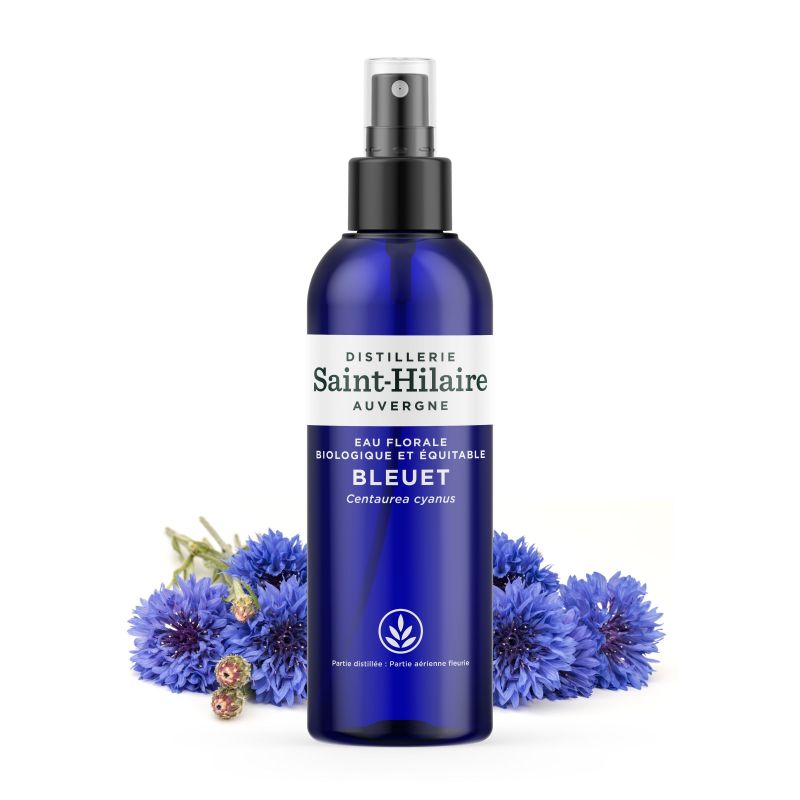 Hydrolat Aromatique BIO (Eau Florale) de Bleuet - 200ml - De Saint Hilaire