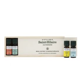 Coffret avec les 10 huiles essentielles BIO incontournable (10ml) de Saint-Hilaire