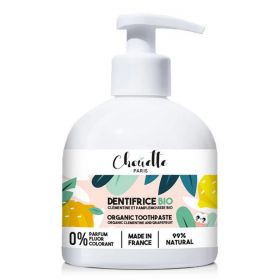 BIO Zahnpasta, Clementine & Pampelmuse - Erwachsene & Kinder ab 7 Jahren - 300ml Spender - Chouette Paris