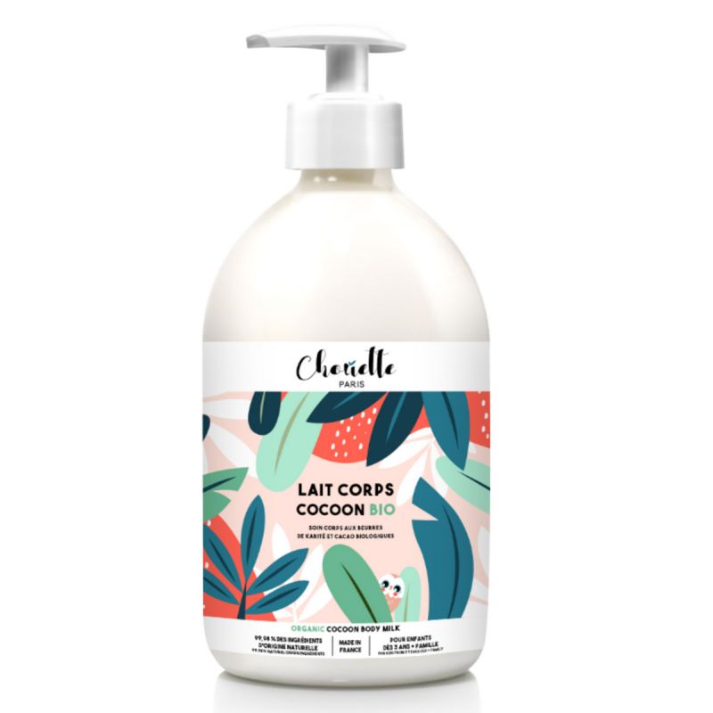 Lait Corps BIO, Cocoon - Adultes & Enfants dès 3 ans - 500ml - Chouette Paris