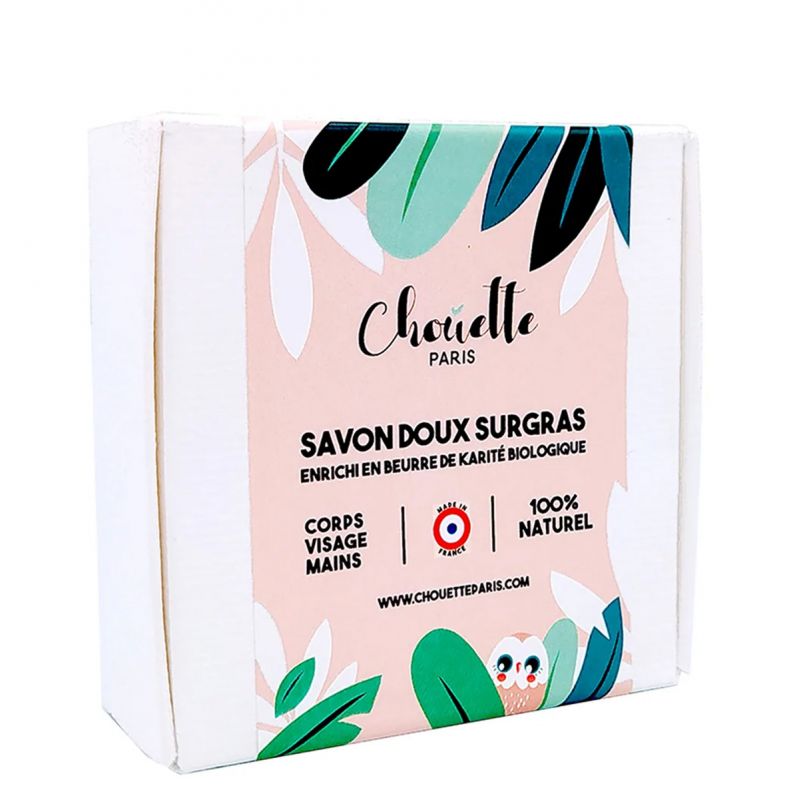 Sapone delicato, biologico e supergrasso - Adulti e bambini da 3 anni - 1 litro - Chouette Paris