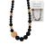 Collier d'allaitement (ou de portage) en silicone - Noir & Bois Irréversible Bijoux