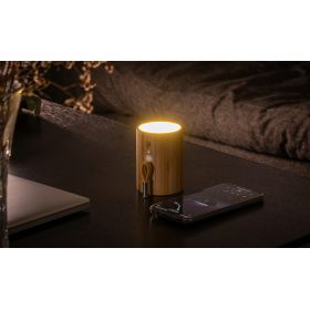 Altoparlante Bluetooth Drum + Lampada di bambù - Gingko Design