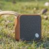 Haut-parleur de poche MI Square Bluetooth écoconçu en bois de Cerisier - Gingko Design