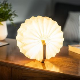 Lampe accordéon intelligente écoçoncue en Bamboo - Gingko Design
