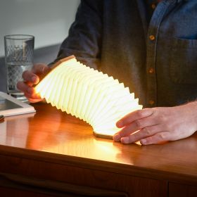 Lampe accordéon intelligente écoçoncue en Bamboo - Gingko Design