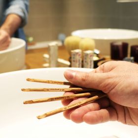 Abfallfreie Geschenkbox: Das Wesentliche, ohne ätherische Öle - 4 Stück + Holzkiste - Lamazuna