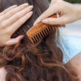 Coffret de cosmétiques solides: Trio Démêli-Mélo pour cheveux secs- 3 pces dans un coffret en bois - Lamazuna