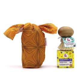 Kit vaisselle solide: Un Savon solide au bicarbonate & Brosse "rechargeable" - Lamazuna