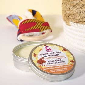 Burro da massaggio biologico, extra morbido per bambini, 100% naturale - 108g - Lamazuna