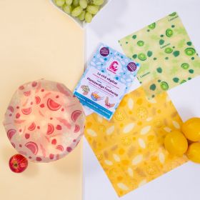 Involucro alimentare riutilizzabile, cera vegetale, Wrap Very Vegan - 3pz - Lamazuna
