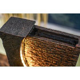 Zimmerbrunnen - "Jati" (mit LED-Band)- Zen'Light