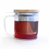 Tazza in vetro borosilicato con coperchio e filtro - 0,35L - Aromandise