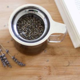 Mug en verre borosilicate avec couvercle et filtre intégré - 0,35L - Aromandise