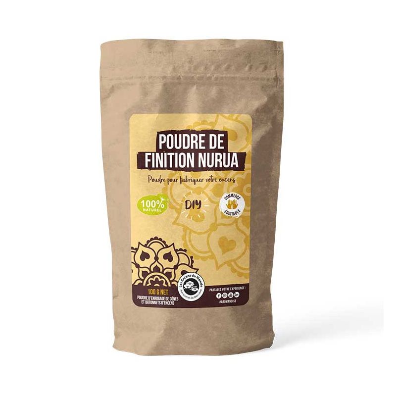 Fertigpulver "Nurua" für Räucherstäbchen zum Selbermachen (DIY), 100% natürlich - 100g - Aromandise