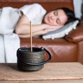 Encensoir Brazero en fonte, pour résines, encens & plantes aromatiques - Aromandise
