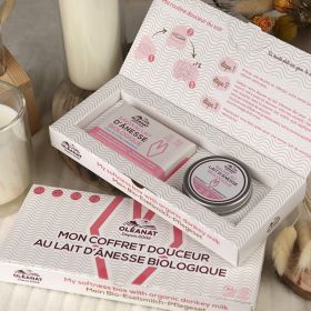 Set per la cura del latte d'asina biologico delle Azzorre - 2 pezzi - Oléanat