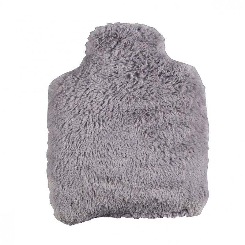 Bouillotte à base de blé et lavande, à chauffer au micro-ondes - Grise - Pelucho (L'artisan du Bien-être)