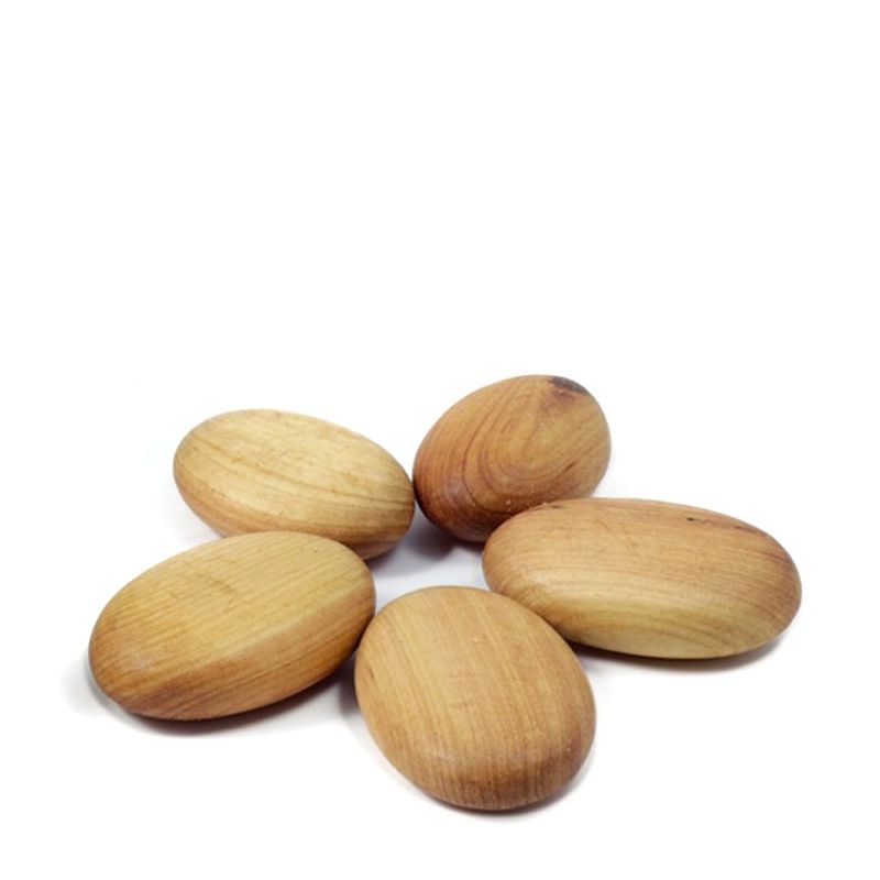 Galet en bois de Cade sauvage, Cadalithe - env. 10g - Ambiance Cade