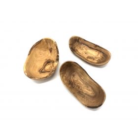 Bol rustique artisanal en bois d'olivier - 14-16 cm - Olivenholz Erleben