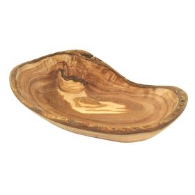 Bol rustique artisanal en bois d'olivier - 12-14 cm - Olivenholz Erleben