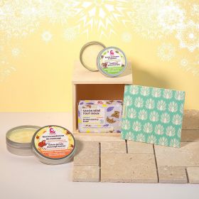 Set per la cura del bambino, per bambini sorridenti - 3 prodotti + scatola in legno - Lamazuna