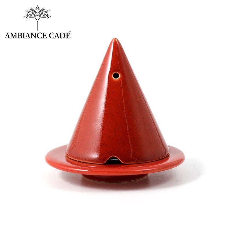 Merlin-Lampe zum Verbrennen von Kade-Holz, Rot - Ambiance Cade