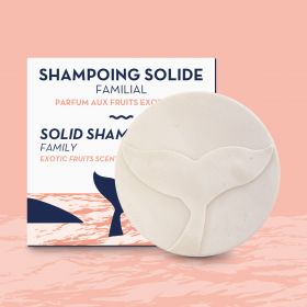 Festes Shampoo für die Familie, Duft von exotischen Früchten - 85g - The Green Emporium