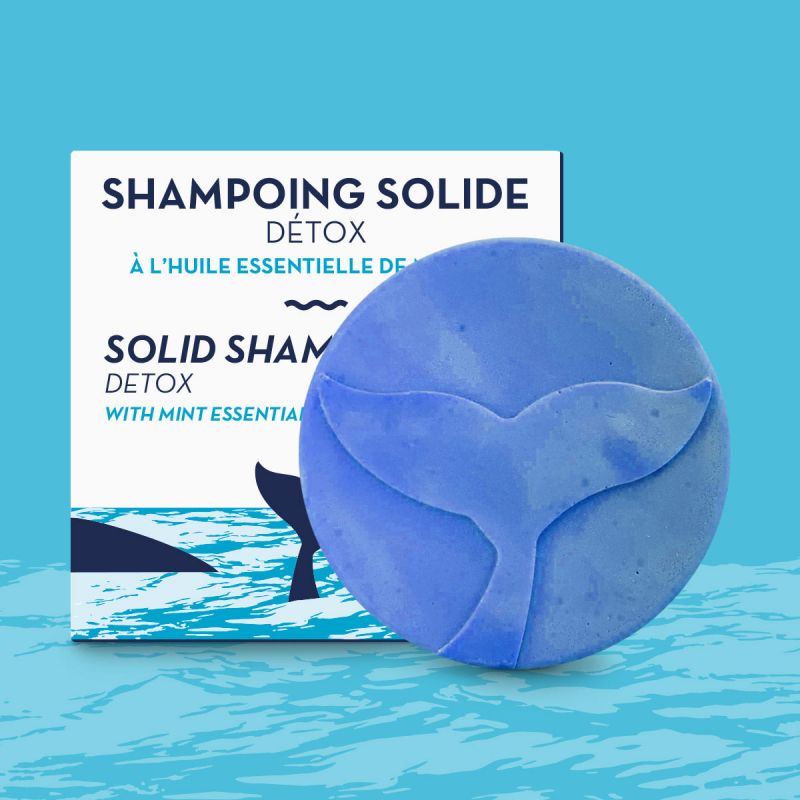 Festes reinigendes Shampoo "Detox", Pfefferminzduft - 85g - The Green Emporium