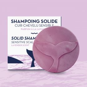 Shampoo solido per capelli sensibili, profumo di lavanda - 85 g - The Green Emporium