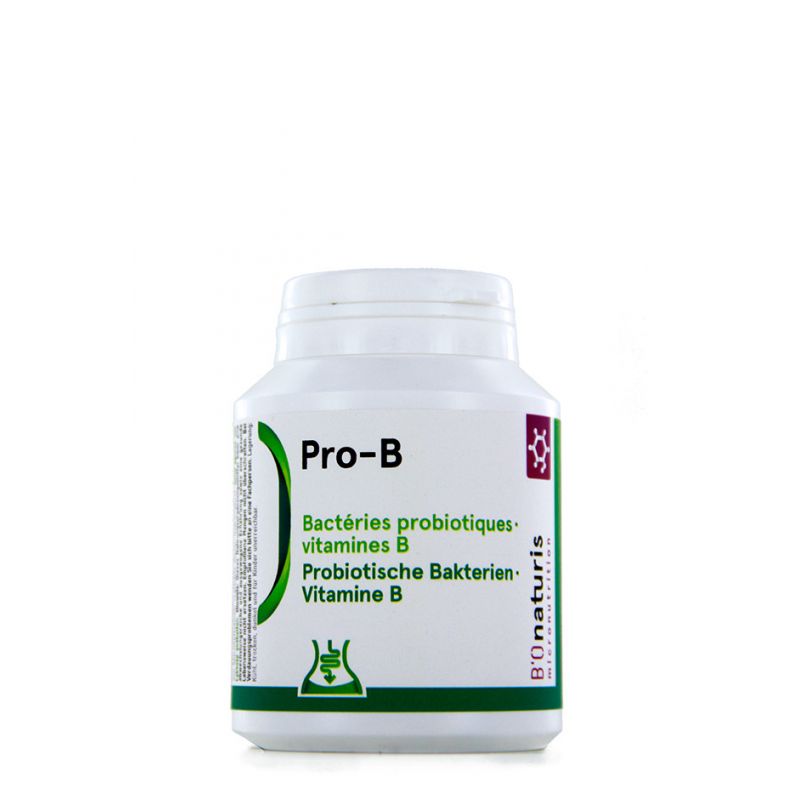 Pro-B, Bactéries probiotiques (4,8 Milliards) et vitamine B - 120 gélules - BIOnaturis