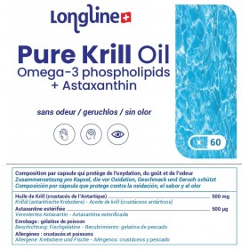 Omega 3: Olio di Krill puro + Astaxantina - 60 Licaps - Longline