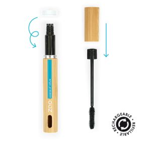 Mascara Velours, Regard intense - 100% naturel, Bio & Vegan - N° 080, Noir - Zao