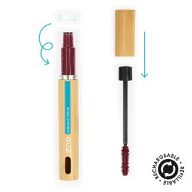 Mascara Velours, Regard intense - 100% naturel, Bio & Vegan - N° 083, Prune - Zao