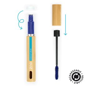 Mascara Velours, Regard intense - 100% naturel, Bio & Vegan - N° 082, Bleu - Zao