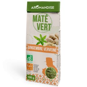 Maté vert sauvage du Brésil, Gingembre & Verveine - Bio & Fairetrade - 100g - Aromandise