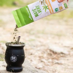 Wilder Grüner Mate aus Brasilien, Minze & Lakritz - Bio & Fairetrade - 100g - Aromandise