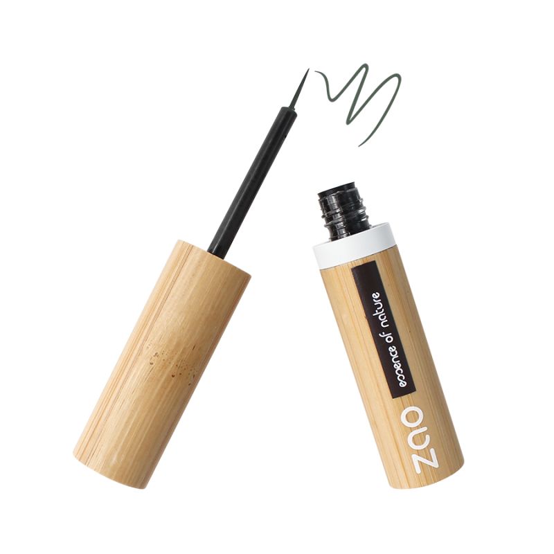 Eye-liner pennello BIO & Vegan - N° 075, Verde kaki - Zao
