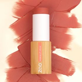 Blush stick (Rouge-Stick) - 100% natürlich, Bio & Vegan - N°843, Irisierende Koralle - Zao