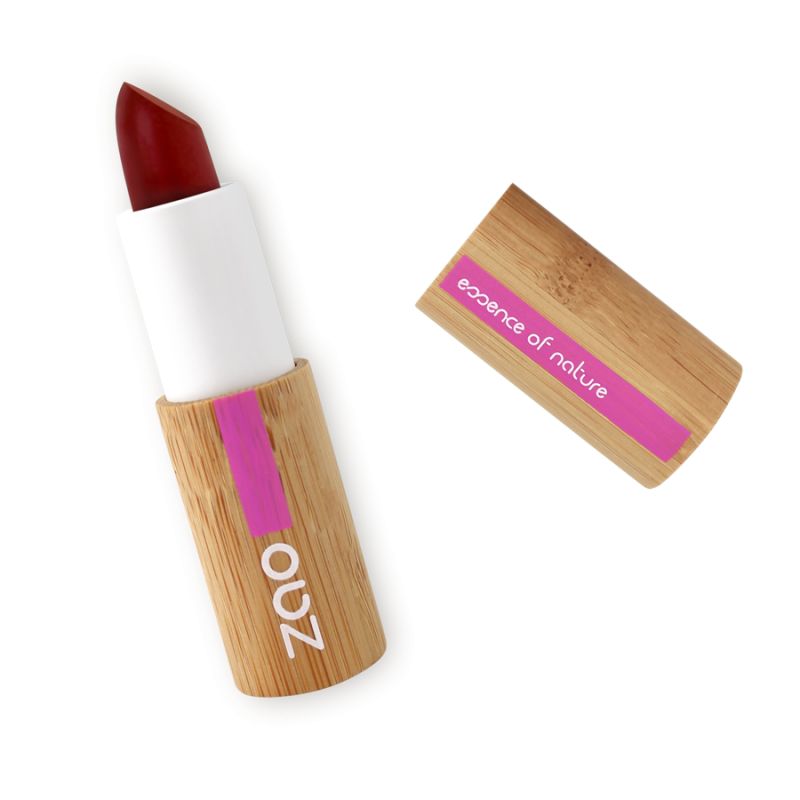 Rouge à lèvres & Baume Cocoon - 100% Naturel, Bio & Vegan - N° 413, Bordeaux - Zao