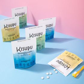 Dentifricio masticabile biologico e 100% naturale - Zenzero e limone - 90 compresse - Kisupu