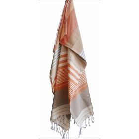 Fouta in cotone biologico, Collezione SUD, India Gold - 100x200cm - Karawan