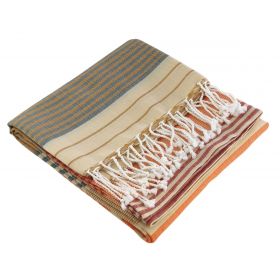 Fouta in cotone biologico, Collezione SUD, India Gold - 100x200cm - Karawan